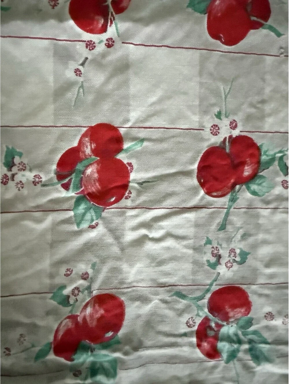 Vintage Square Tablecloth Linen Card Table Size